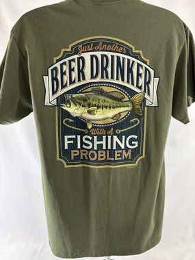 Beer Drinker With A Fishing Problem T-Shirt L